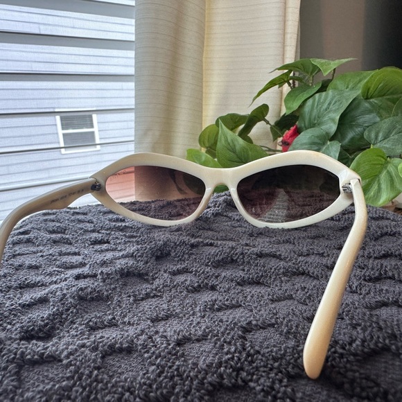 Prada Ivory Cat Eye Y2K Sunglasses